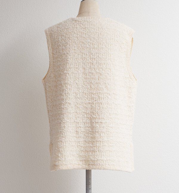  「ツィードライクニットベスト」|ニット・セーター|