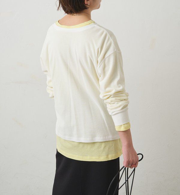  「【春カラーで登場！】コットンシアーカットソー」|プルオーバー|