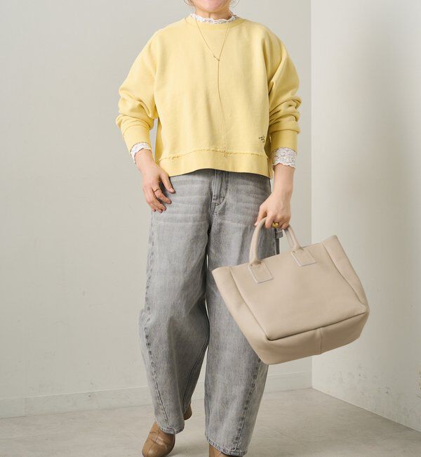  「ロゴ刺繍ショートスウェット」|プルオーバー|