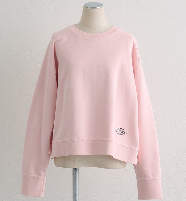  「ロゴ刺繍ショートスウェット」|プルオーバー|