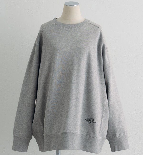  「ロゴ刺繍チュニックスウェット」|プルオーバー|