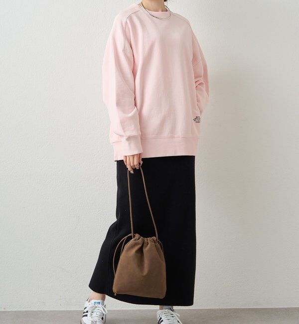  「ロゴ刺繍チュニックスウェット」|プルオーバー|