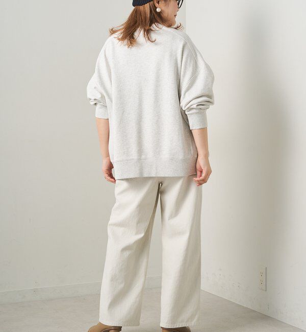  「ロゴ刺繍チュニックスウェット」|プルオーバー|