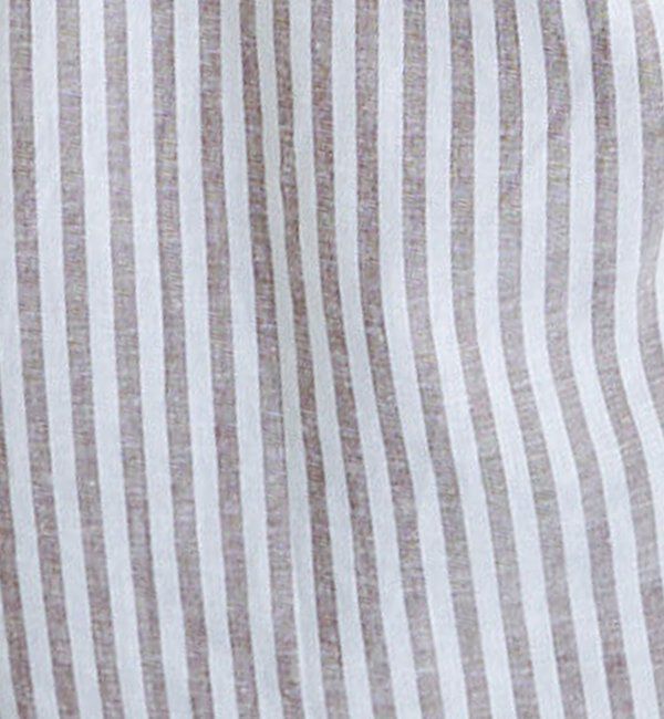  「麻レーヨンストライプシャツ」|シャツ・ブラウス|