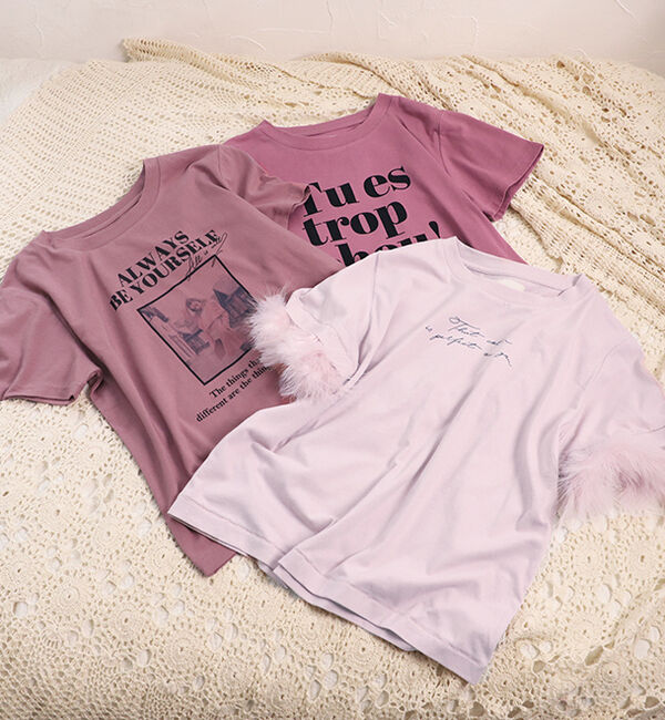  「【オトナ Pink Collection】マラボーTシャツ」|プルオーバー|