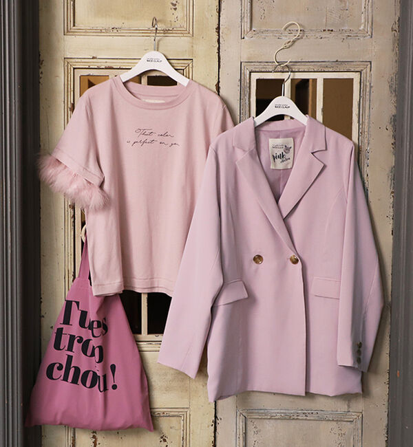  「【オトナ Pink Collection】マラボーTシャツ」|プルオーバー|