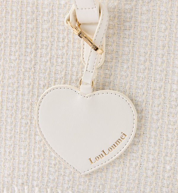  「【LouLoumei】8色展開／ハートチャーム付きトートバッグ／自立可能」|その他|