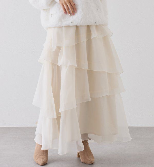  「ティアードロングスカート」|スカート|