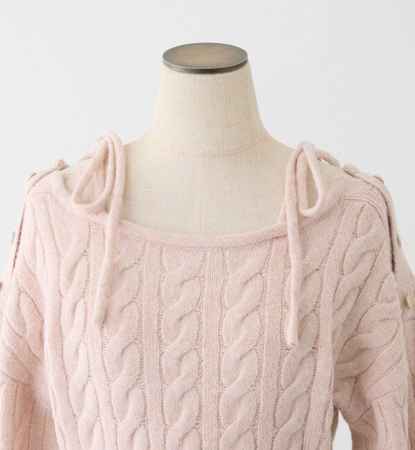  「ケーブルニットミニワンピ」|ワンピース|