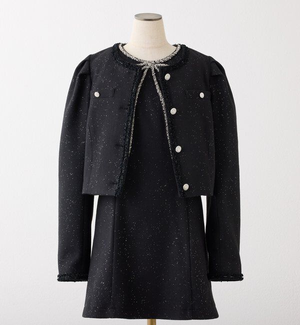  「ビジューリボンミニワンピ」|ワンピース|