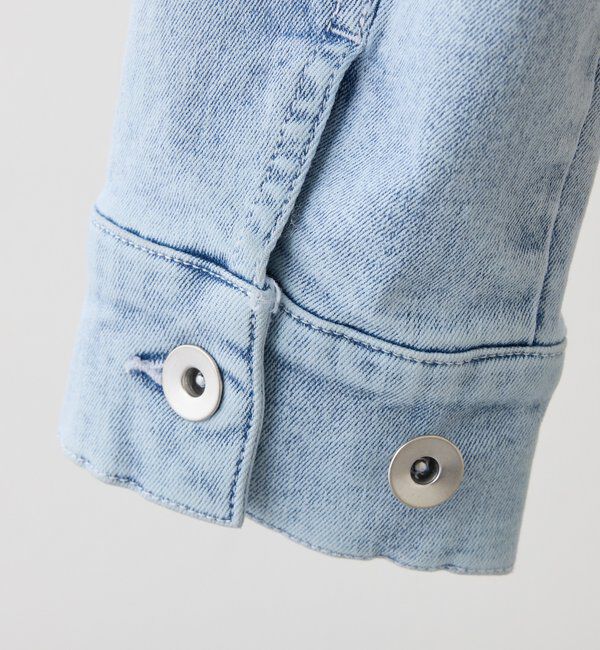  「ビジューデニムジャケット」|ダウン|