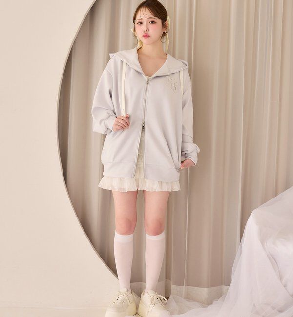  「ロゴグリッターパーカー」|プルオーバー|