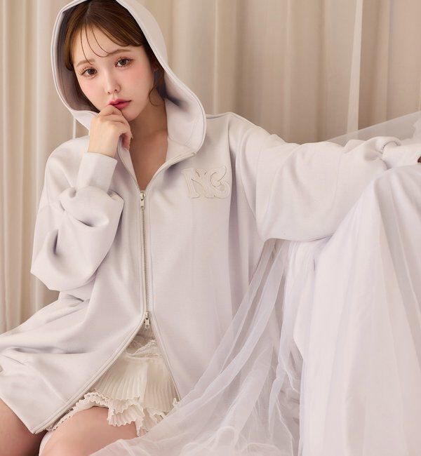  「ロゴグリッターパーカー」|プルオーバー|