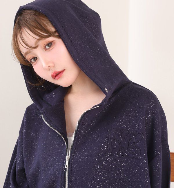 「ロゴグリッターパーカー」|プルオーバー|