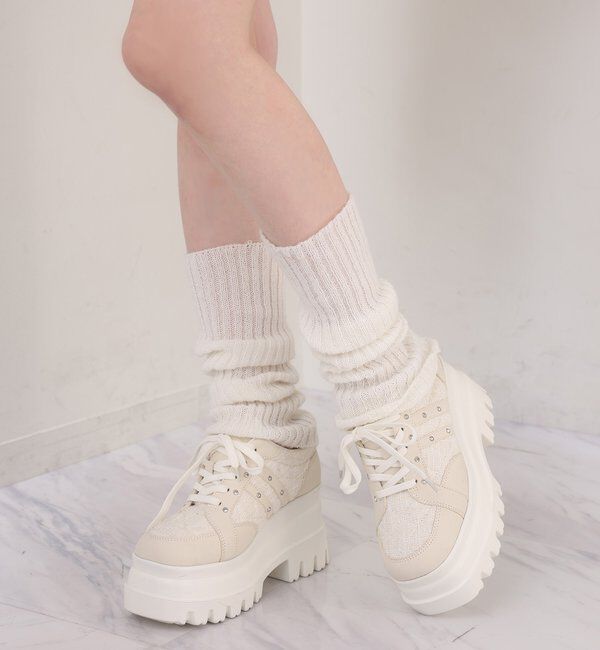  「ビジュー付きトリプルソールスニーカー」|その他|