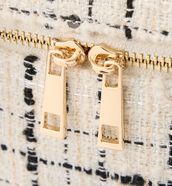  「ギャザーハンドルツイードバニティバッグ」|ショルダー・メッセンジャー|