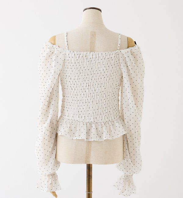  「シャーリングリボンブラウス」|シャツ・ブラウス|