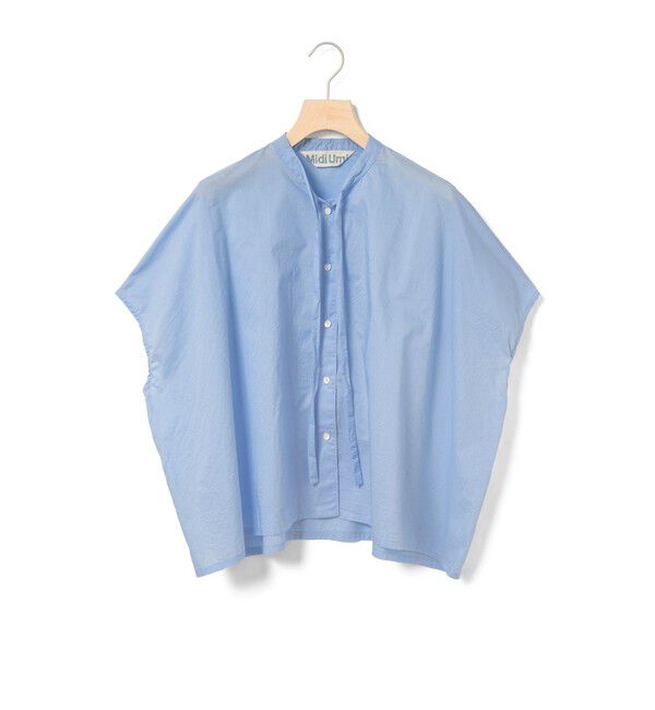 MidiUmi「MidiUmi ボウタイワイドシャツ」|シャツ・ブラウス|サックスA