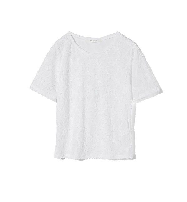 MIDIUMISOLID「MIDIUMISOLID for Ladies ジャカードクルーネックシアーインナー」|Tシャツ・カットソー|