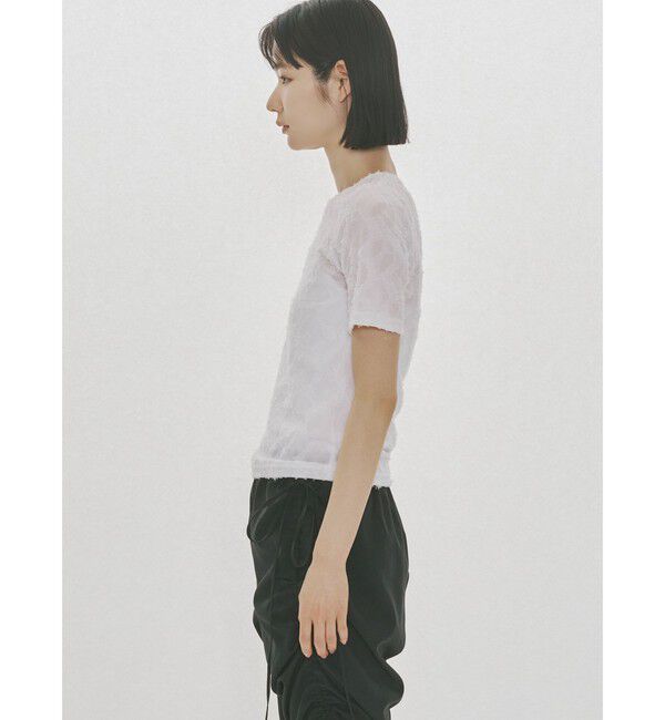 MIDIUMISOLID「MIDIUMISOLID for Ladies ジャカードクルーネックシアーインナー」|Tシャツ・カットソー|