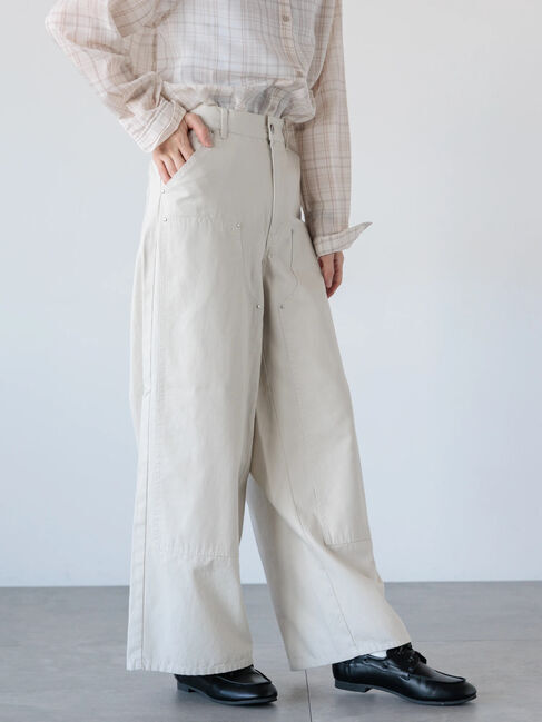 Lugnoncure「ワークストレートパンツ《2025spring catalog item》」|その他|オフホワイト