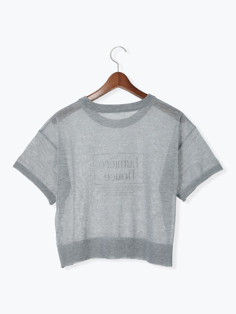 Te chichi TERRASSE「シアーロゴトップス」|ニット・セーター|