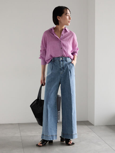 Te chichi「シャンブレーボイルシャツ(セットアップ可)」|シャツ・ブラウス|