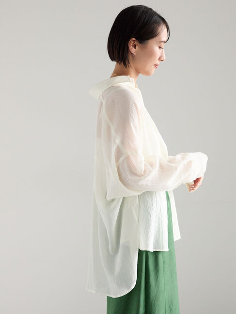 Te chichi「シャンブレーボイルシャツ(セットアップ可)」|シャツ・ブラウス|