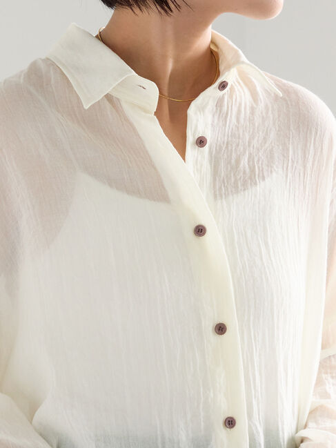 Te chichi「シャンブレーボイルシャツ(セットアップ可)」|シャツ・ブラウス|