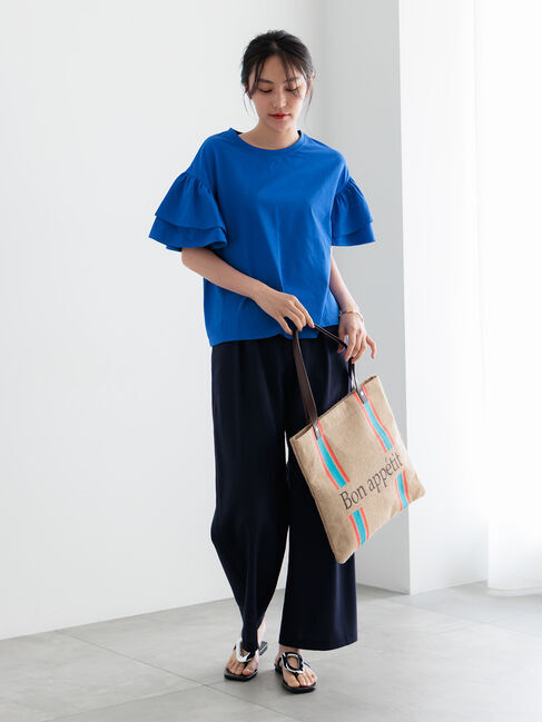 Te chichi「フリルスリーブビッグTシャツ」|Tシャツ・カットソー|