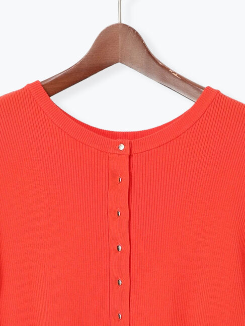 Te chichi「【調温】ペプラムハーフスリーブニット」|ニット・セーター|