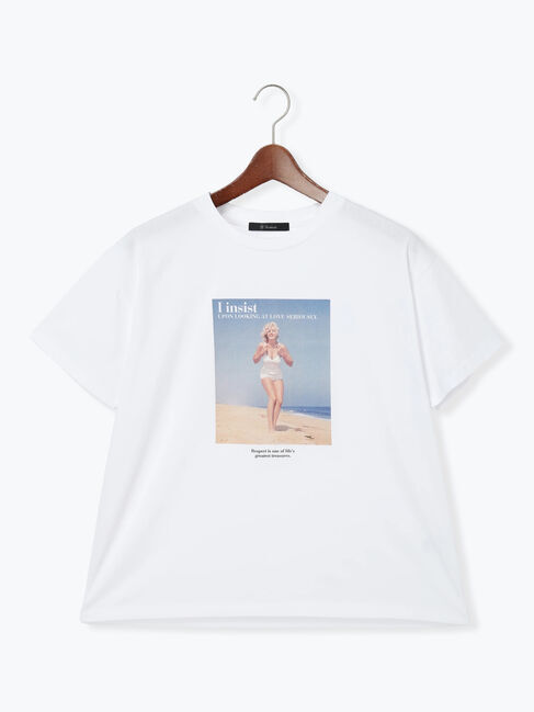 Te chichi「マリリンモンロービーチフォトTシャツ」|Tシャツ・カットソー|