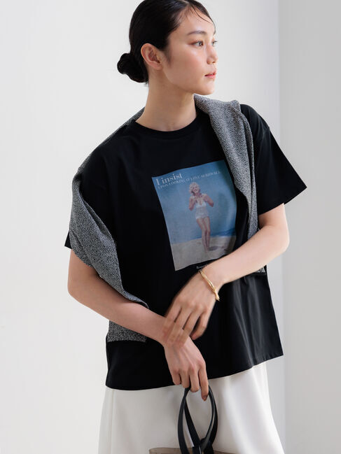 Te chichi「マリリンモンロービーチフォトTシャツ」|Tシャツ・カットソー|
