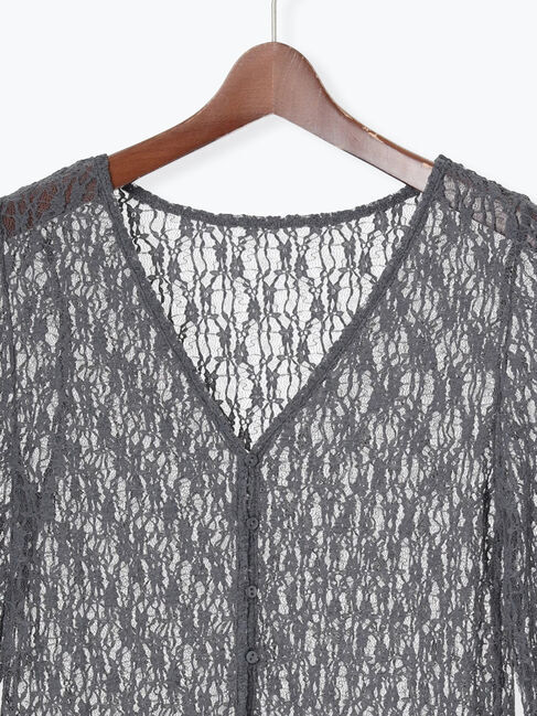 Te chichi「カットレースVネックカーディガン」|カーディガン|