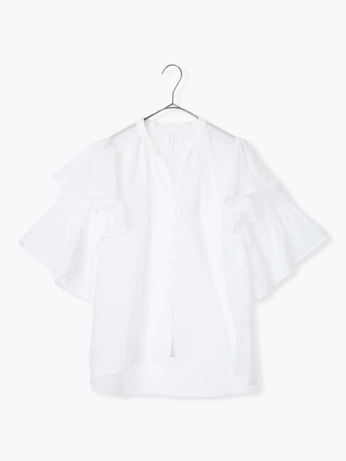 sm2rhythm「ボイルラッフルブラウス」|シャツ・ブラウス|