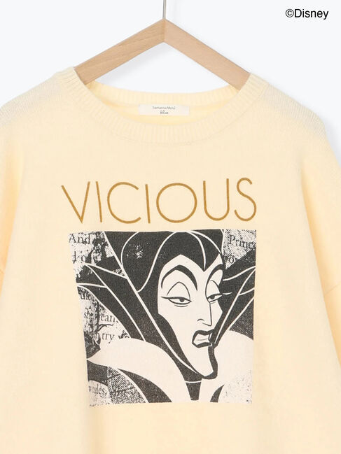 Samansa Mos2 blue「【Disney】ヴィランズ/ニット」|ニット・セーター|