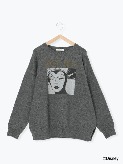 Samansa Mos2 blue「【Disney】ヴィランズ/ニット」|ニット・セーター|