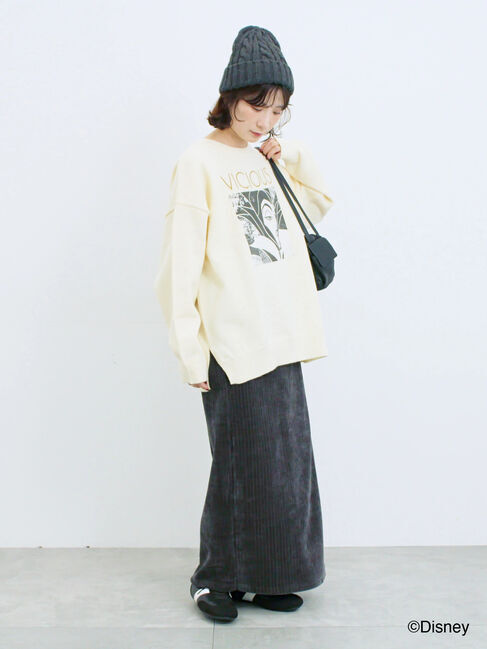 Samansa Mos2 blue「【Disney】ヴィランズ/ニット」|ニット・セーター|