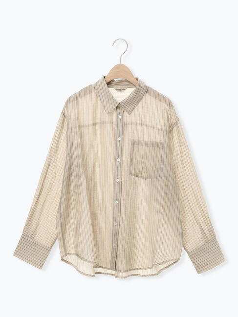 Samansa Mos2「柄アソートシアーシャツ」|シャツ・ブラウス|