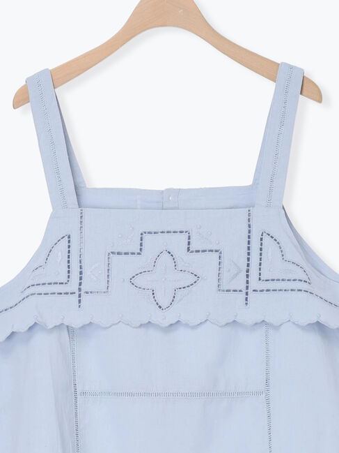 Samansa Mos2「カットワーク刺繍キャミチュニック」|シャツ・ブラウス|