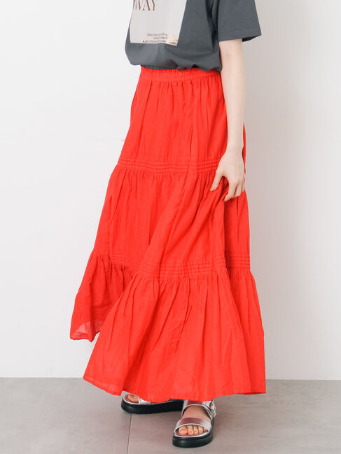 Samansa Mos2「インドボイルギャザースカート」|スカート|