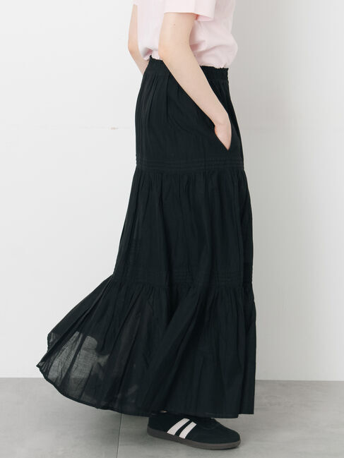 Samansa Mos2「インドボイルギャザースカート」|スカート|