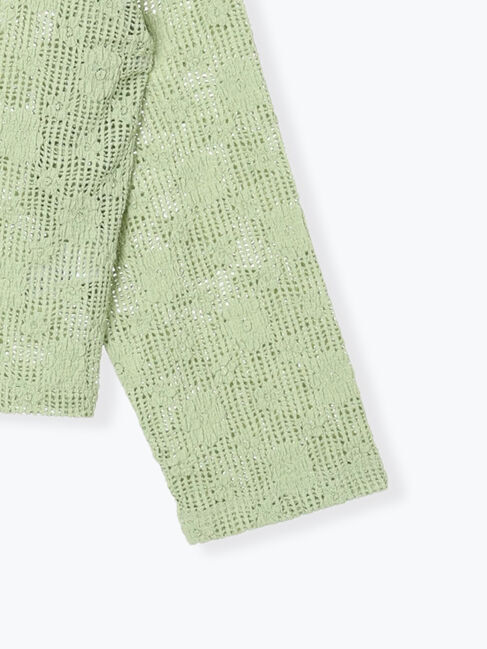 Samansa Mos2「透かし柄ふくれジャガードプルオーバー」|Tシャツ・カットソー|