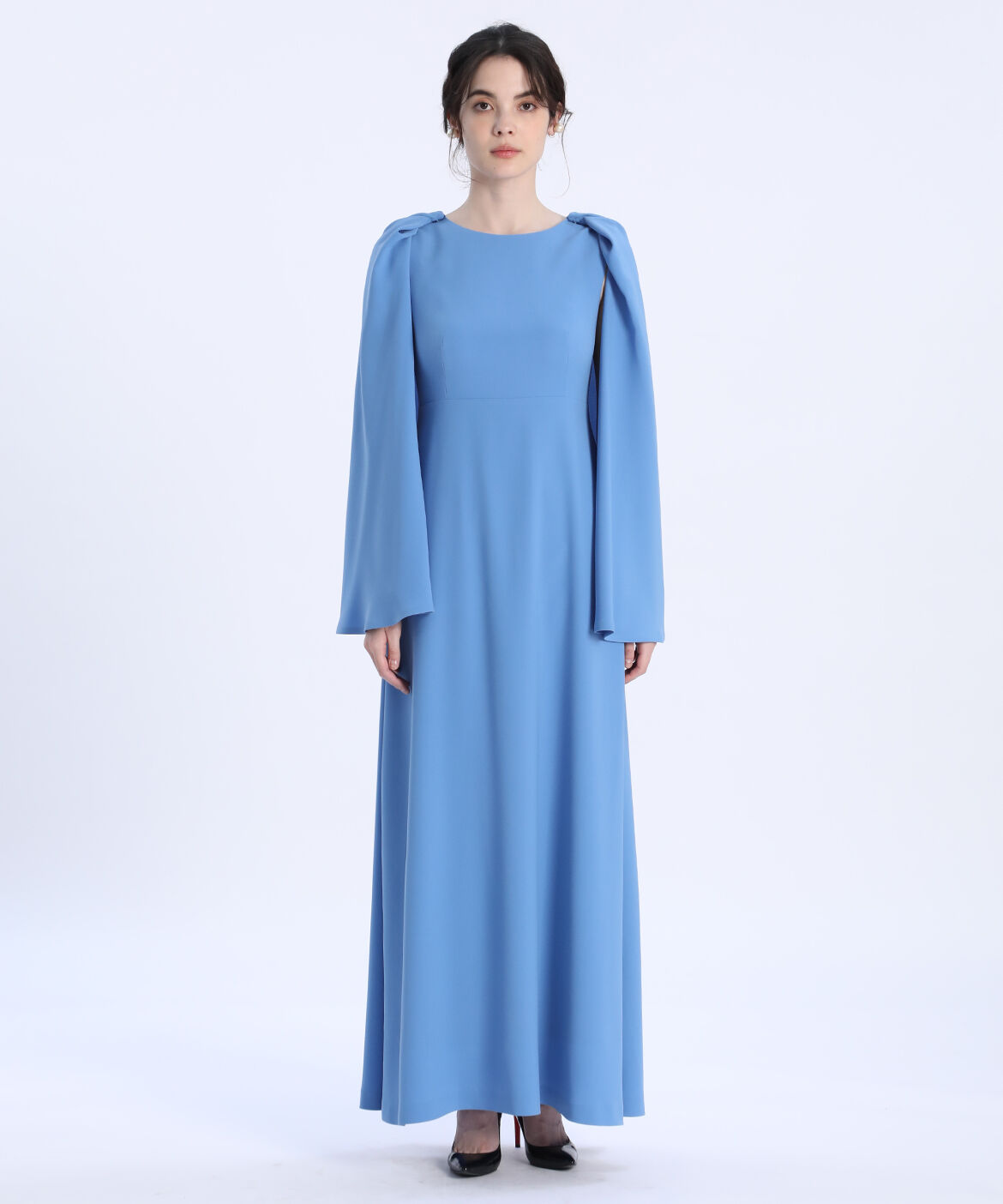 Maglie le cassetto「《M Maglie le cassetto》ケープ付3WAYロングドレス」|ワンピース|