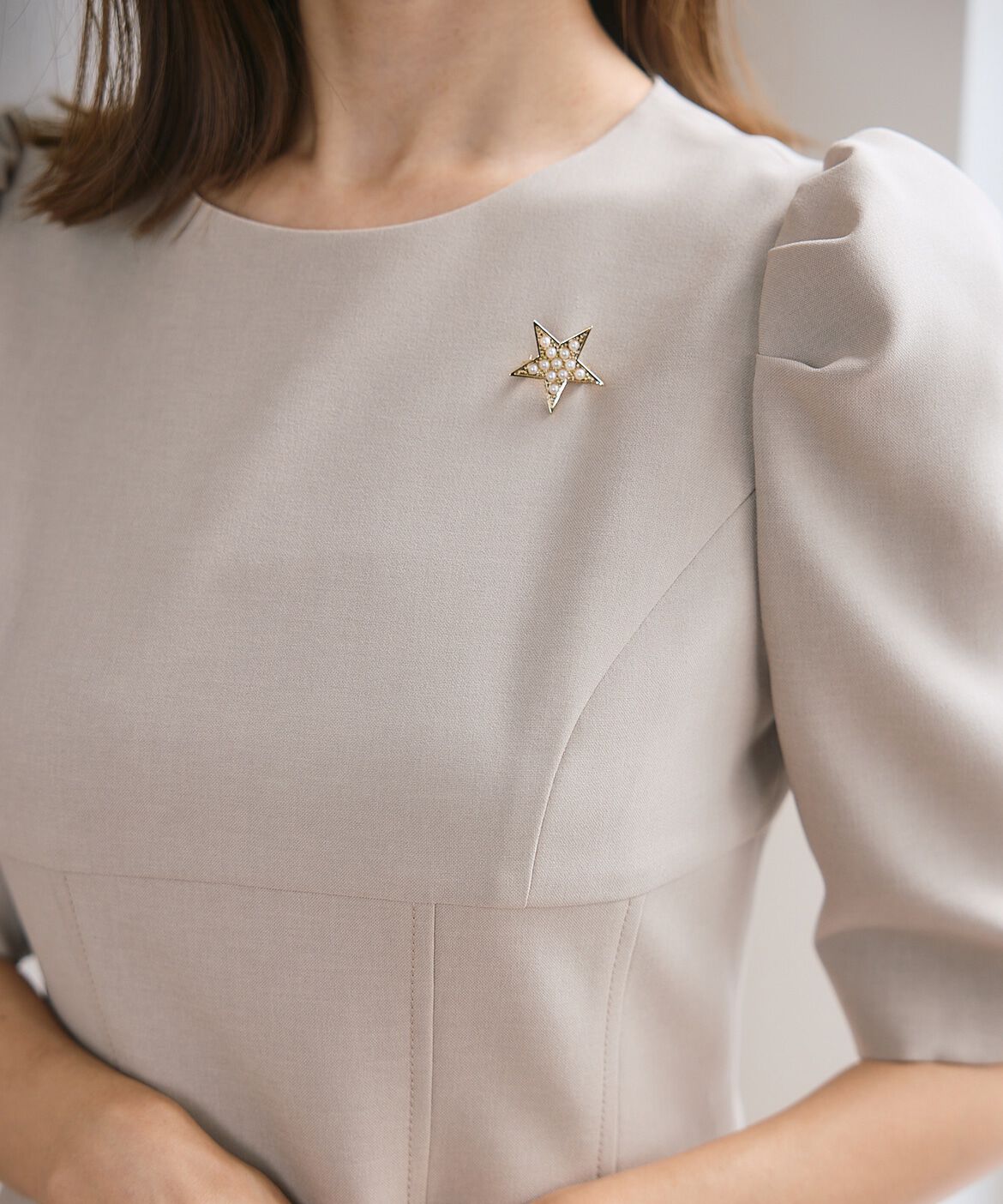 Maglie le cassetto「《M Maglie le cassetto&times;吉田理紗》クチュールシルエットワンピース」|ワンピース|