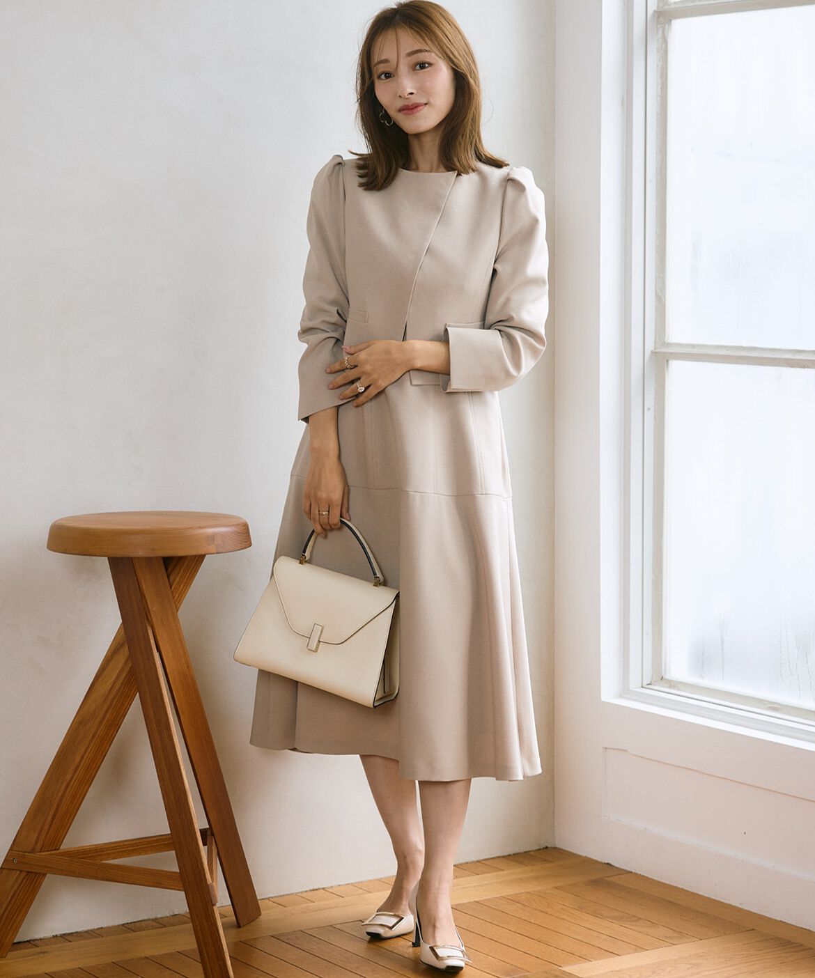 Maglie le cassetto「《M Maglie le cassetto&times;吉田理紗》クチュールシルエットワンピース」|ワンピース|