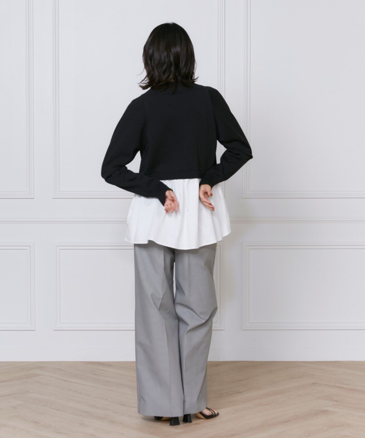 INED「《大きいサイズ》美脚ワイドパンツ」|その他|