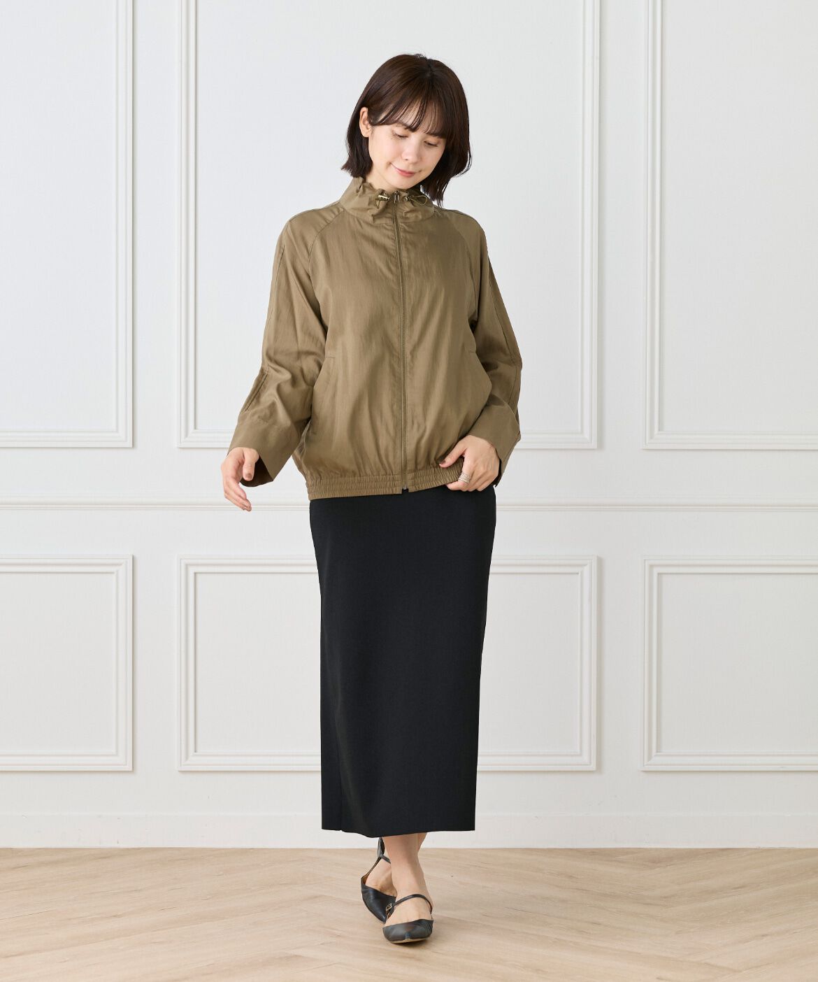 Le Souk「《大きいサイズ》ジップアップブルゾン」|その他|