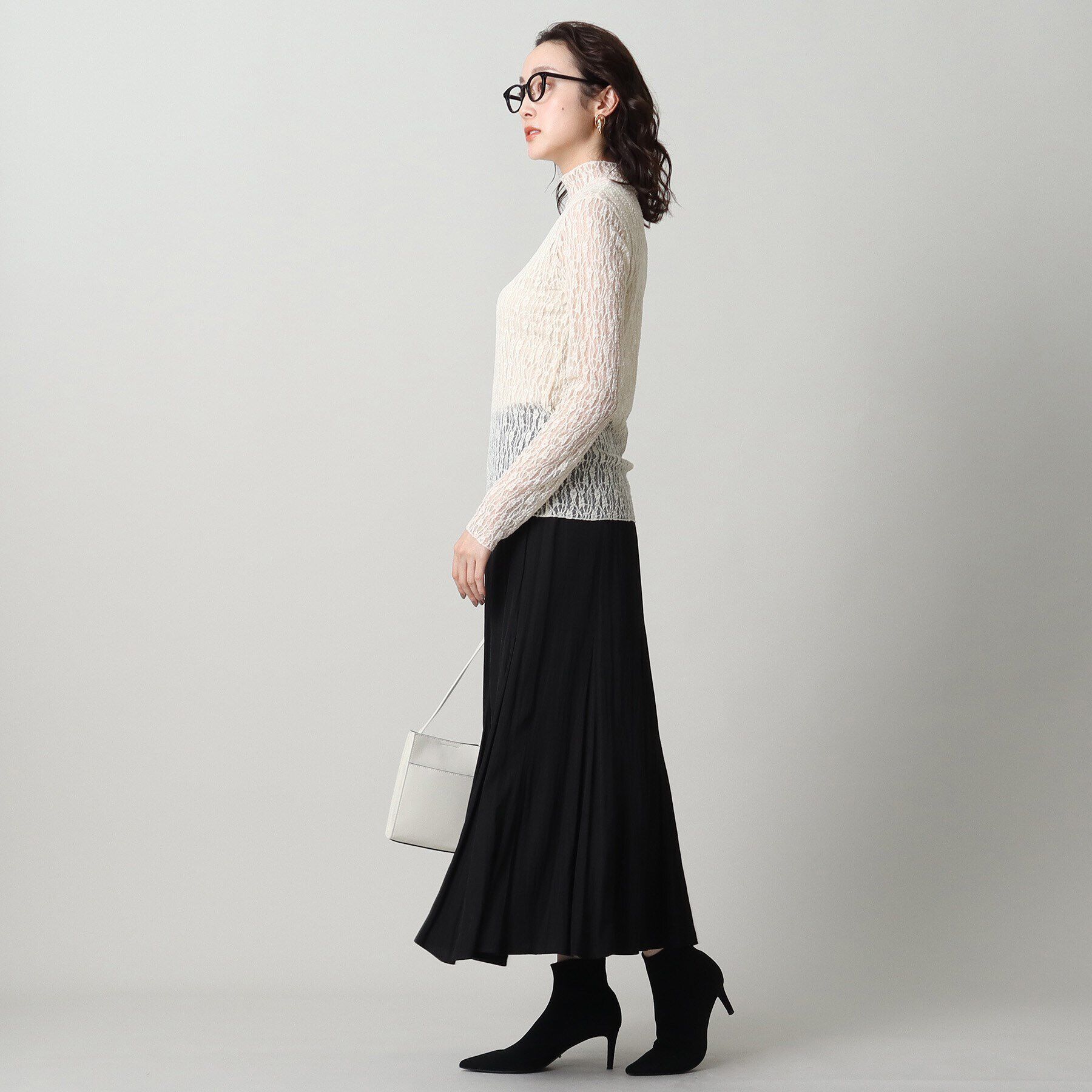 UNTITLED「リーベルラメベア天竺プルオーバファブリック」|キャミソール|