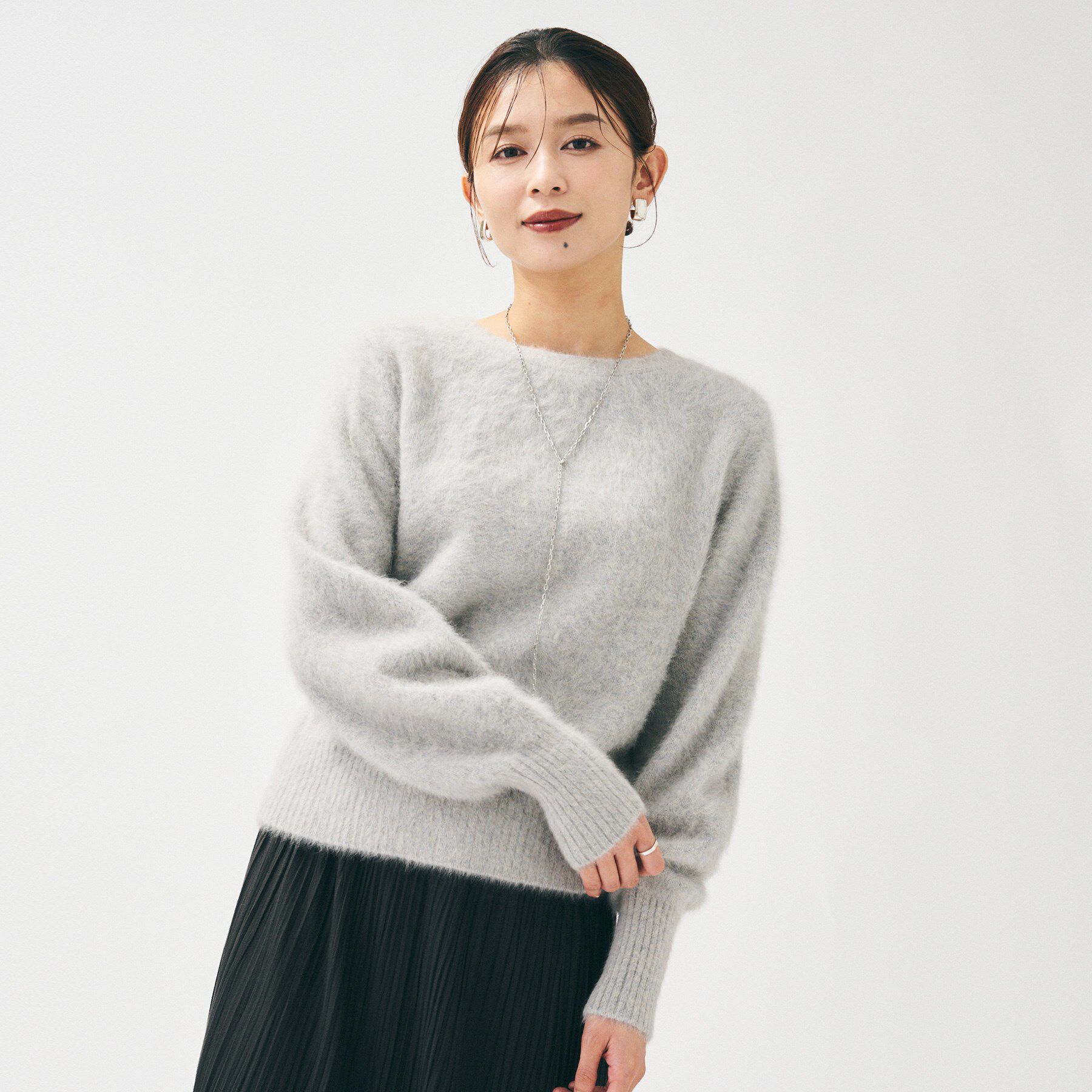 UNTITLED「【ふわふわニット/前後2WAY】フォックスカシミヤカーディガン」|カーディガン|